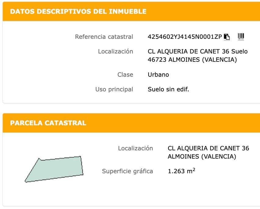 Building Plot for sale in Almoines - € 410,850 (Ref: 9089683)