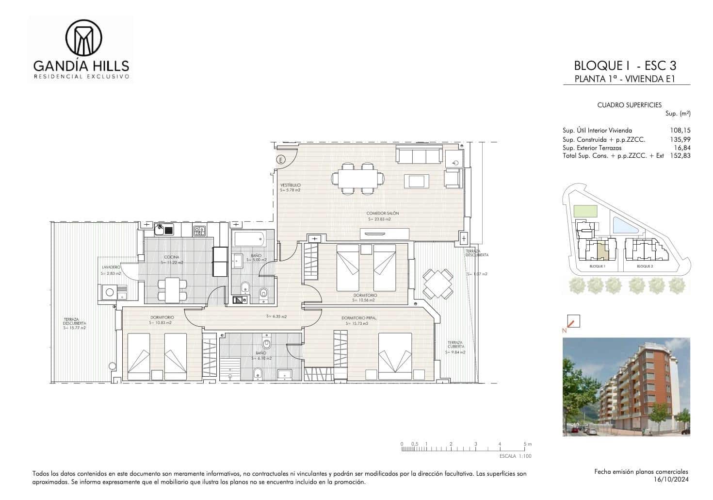 2 camera da letto Attico in vendita in Gandia con piscina garage - 310.000 € (Rif: 9089684)