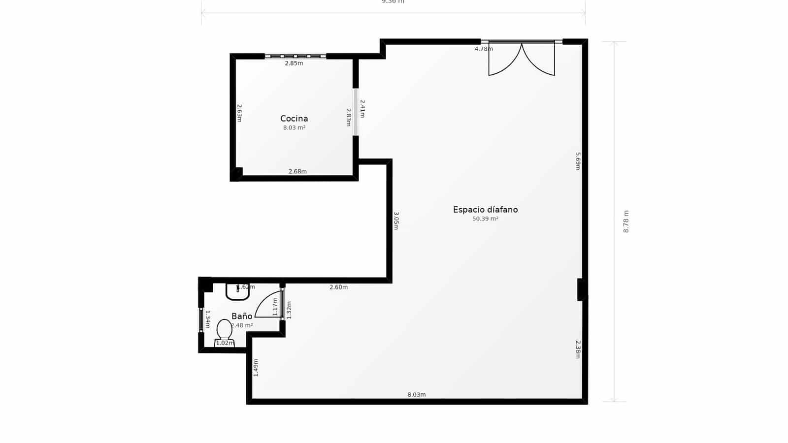 2 soveværelse Erhverv til salg i Piles - € 135.000 (Ref: 9102810)