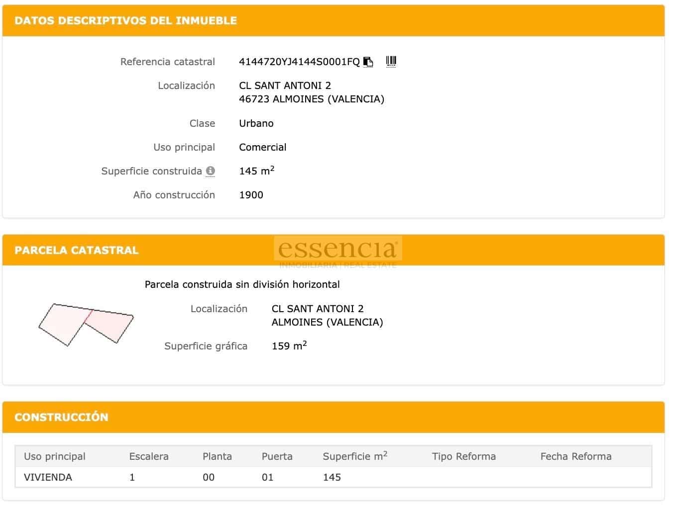 3 soverom Finca/Herregård til salgs i Almoines - € 112 000 (Ref: 9104498)