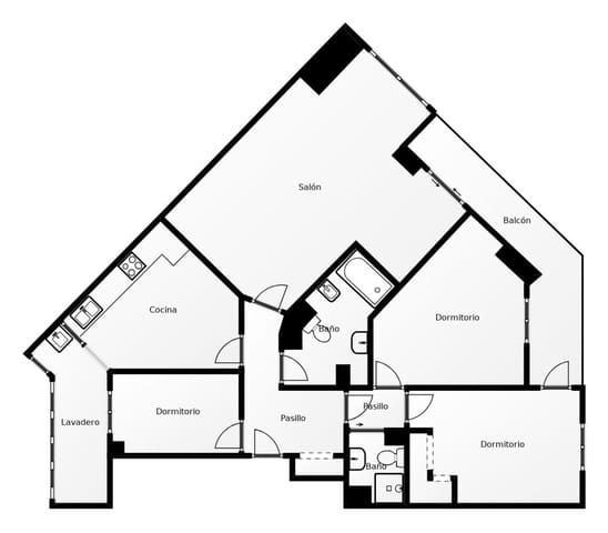 3 makuuhuone Asunto myytävänä paikassa Gandia - 154 000 € (Ref: 9145394)