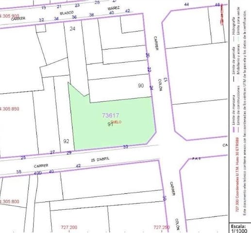 Byggegrund til salg i Castelló de Rugat - € 105.000 (Ref: 9185270)