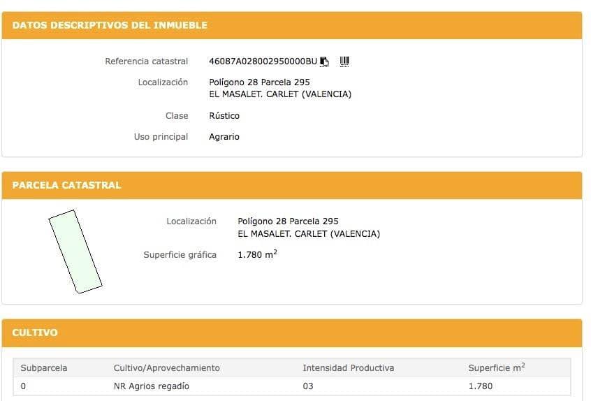 Byggegrund til salg i Carlet - € 26.100 (Ref: 9192265)