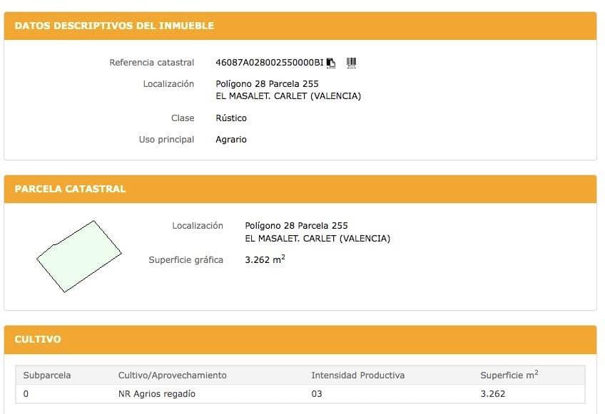 Byggegrund til salg i Carlet - € 26.100 (Ref: 9192265)