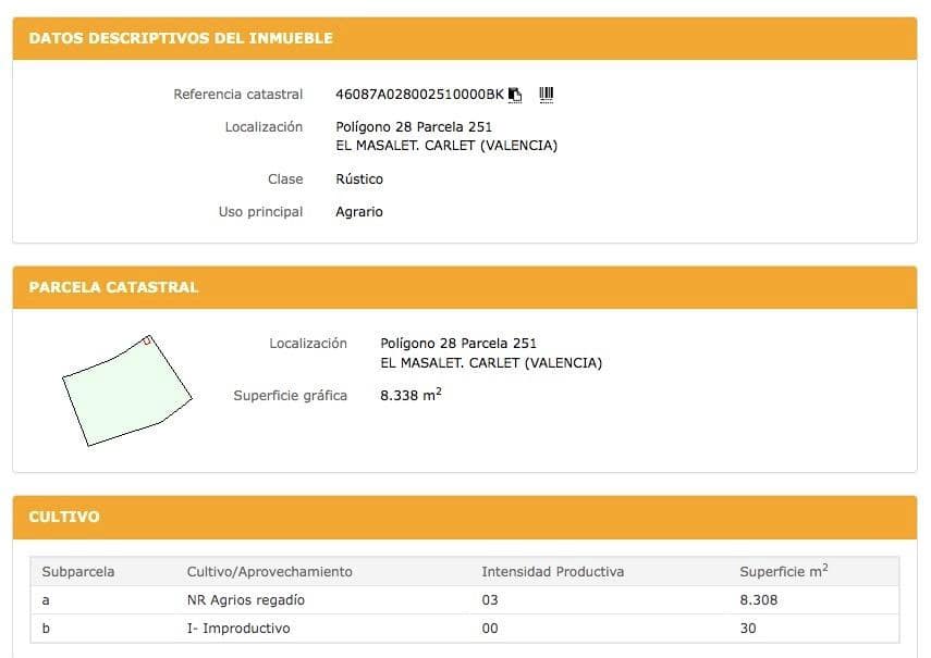 Byggegrund til salg i Carlet - € 26.100 (Ref: 9192265)