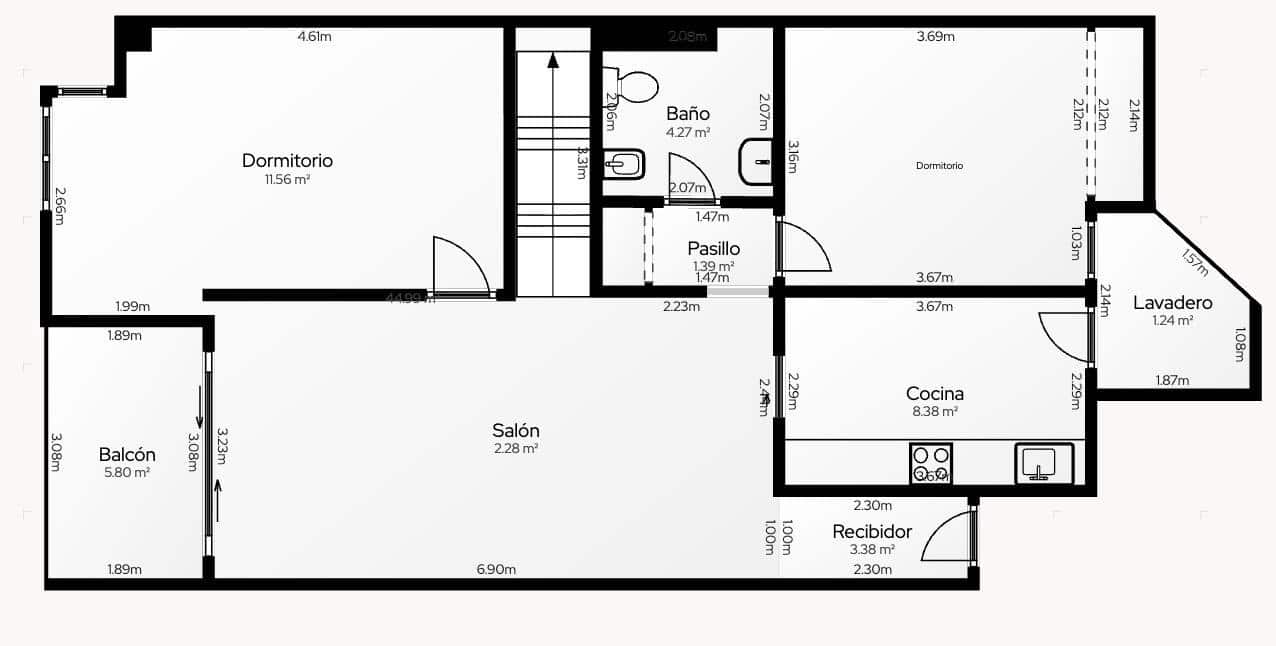 3 sypialnia Penthouse na sprzedaż w Miramar z garażem - 175 000 € (Ref: 9204425)
