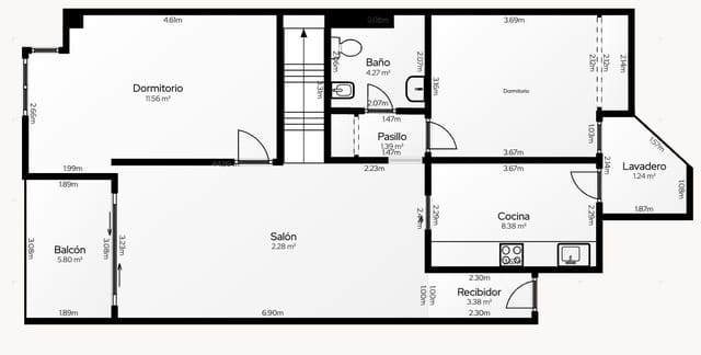 3 chambre Penthouse à vendre à Miramar avec garage - 175 000 € (Ref: 9204425)