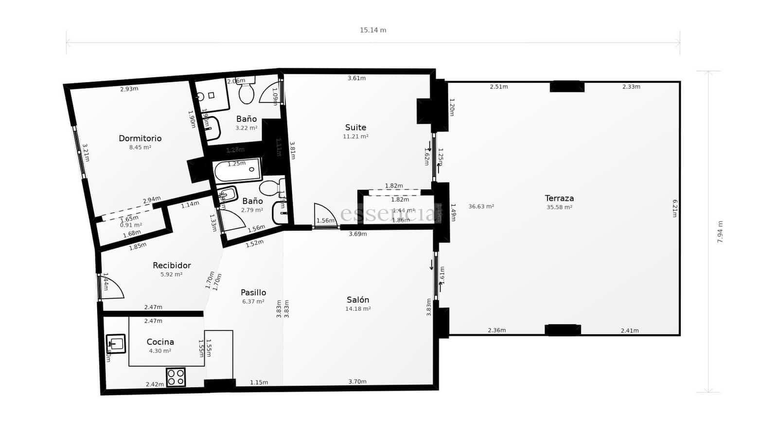 2 quarto Apartamento para venda em Guardamar de la Safor com piscina - 239 900 € (Ref: 9208248)