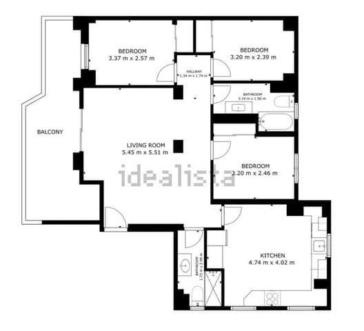 3 makuuhuone Huoneisto myytävänä paikassa Gandia mukana uima-altaan 
autotalli - 450 000 € (Ref: 9236834)