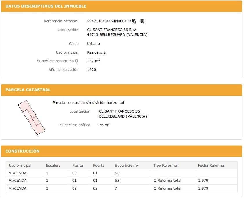 4 makuuhuone Omakotitalo myytävänä paikassa Bellreguard - 110 000 € (Ref: 9337963)
