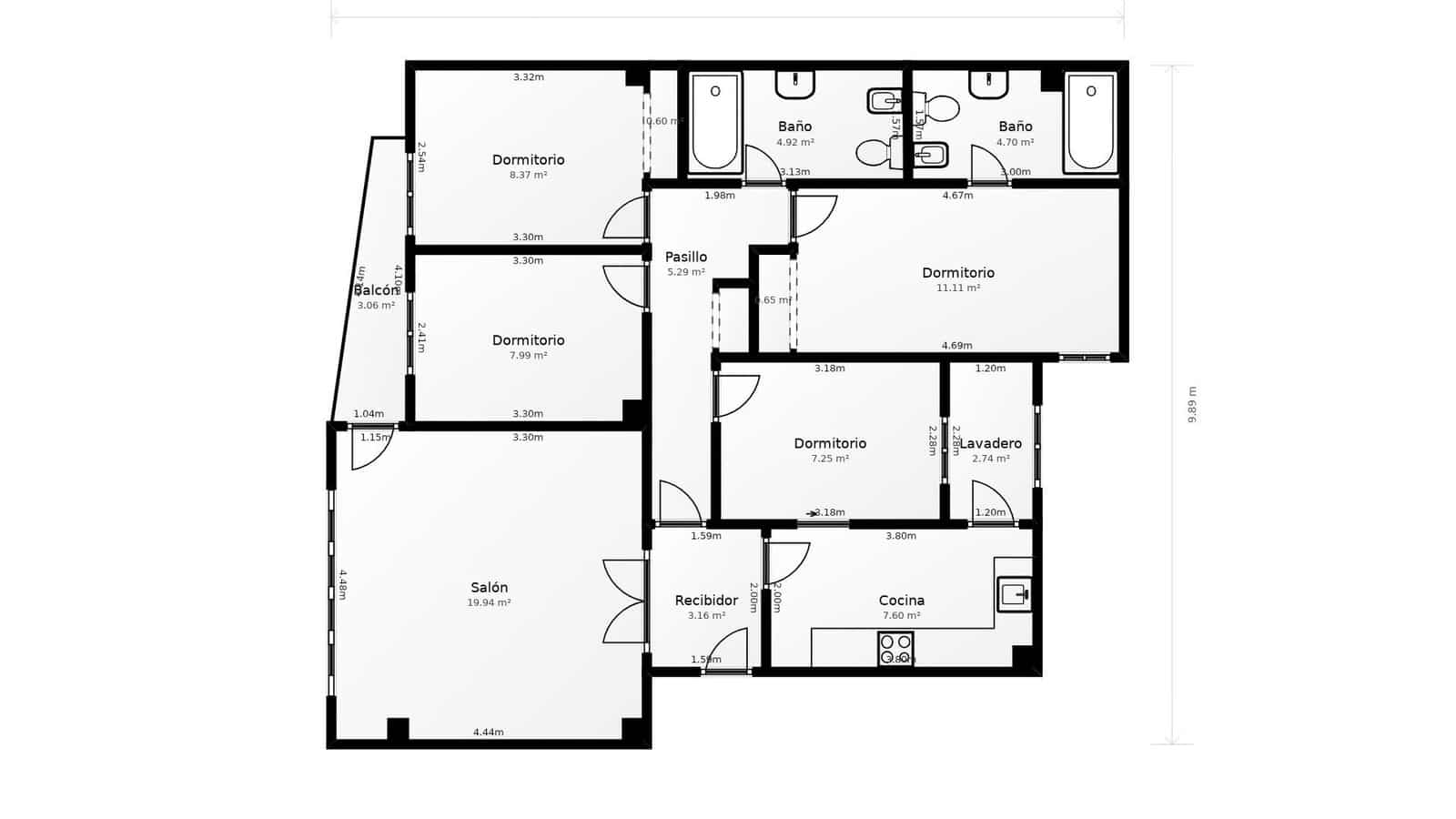 4 sovrum Lägenhet till salu i Gandia - 220 000 € (Ref: 9382779)