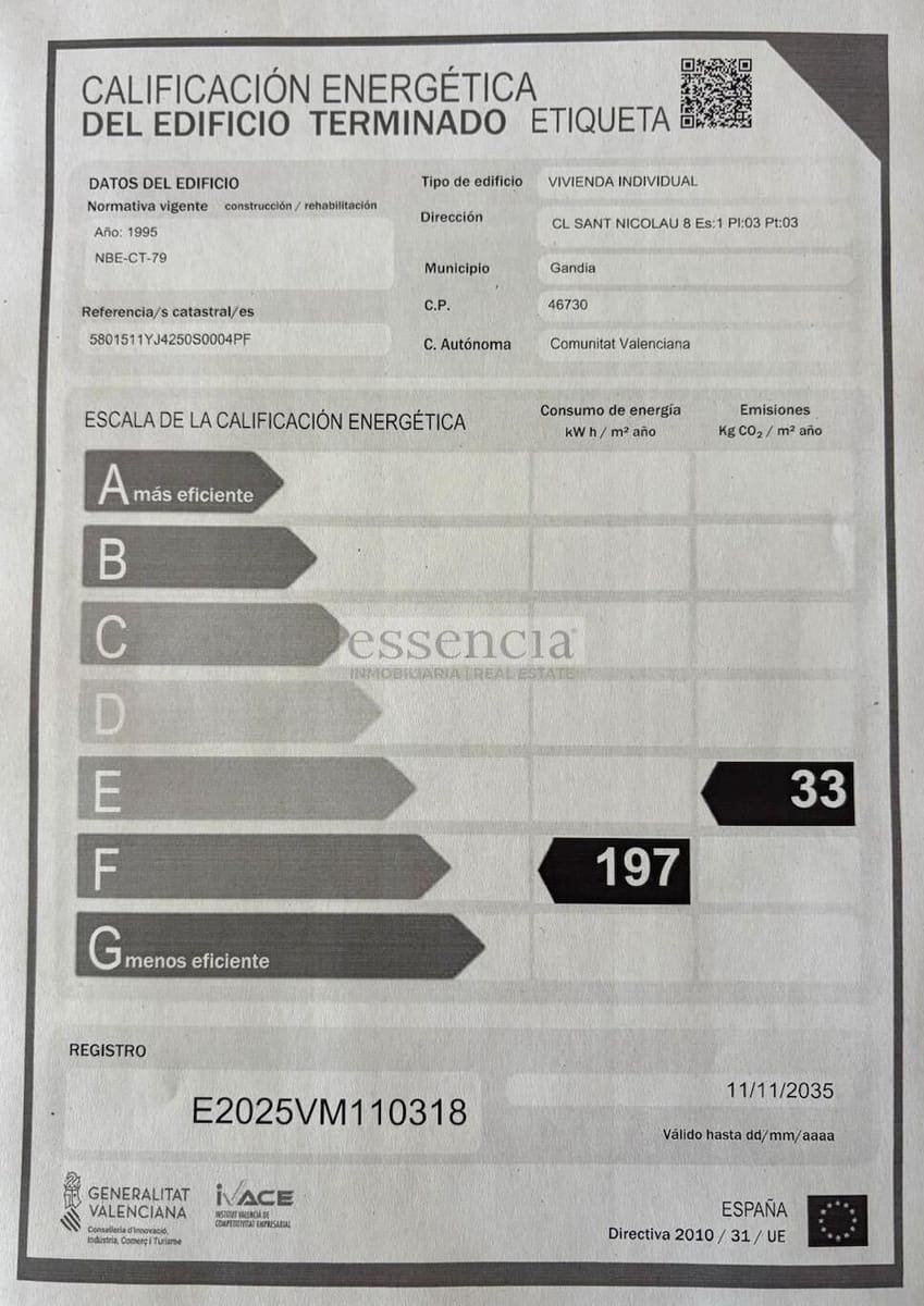 4 soverom Leilighet til salgs i Gandia med garasje - € 280 000 (Ref: 9385529)