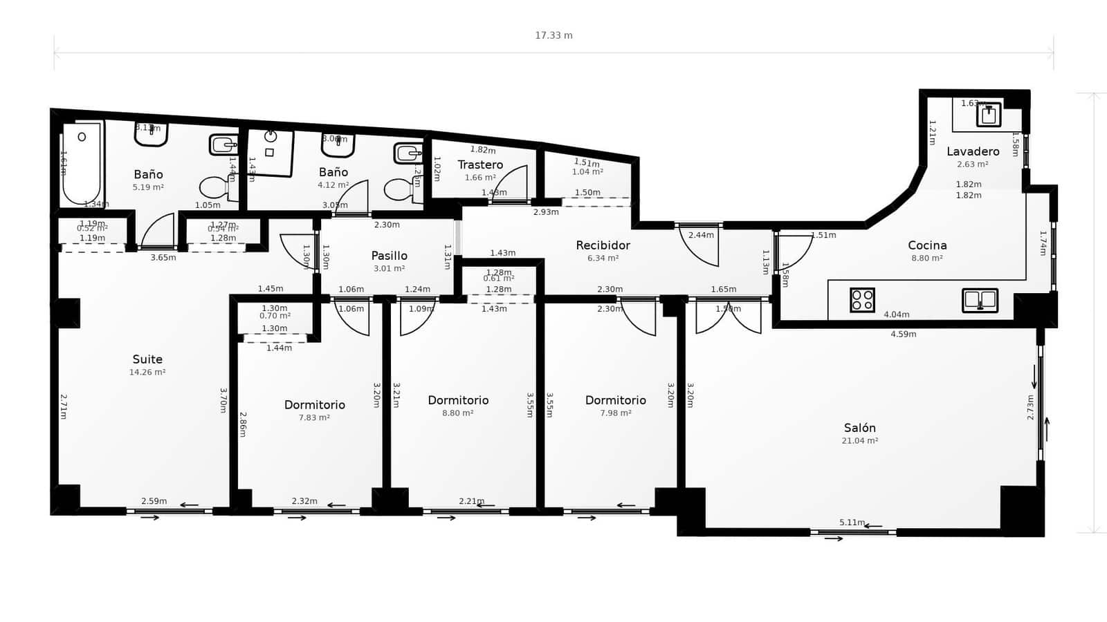 4 soverom Leilighet til salgs i Gandia med garasje - € 280 000 (Ref: 9385529)