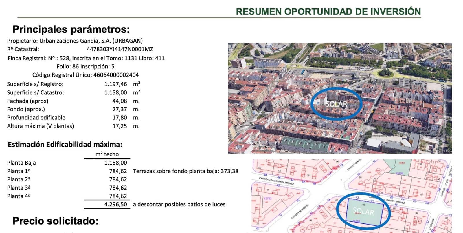 Tontti myytävänä paikassa Gandia - 750 000 € (Ref: 9398452)