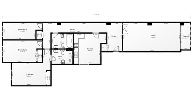 3 sovrum Lägenhet till salu i Gandia - 208 200 € (Ref: 9456181)