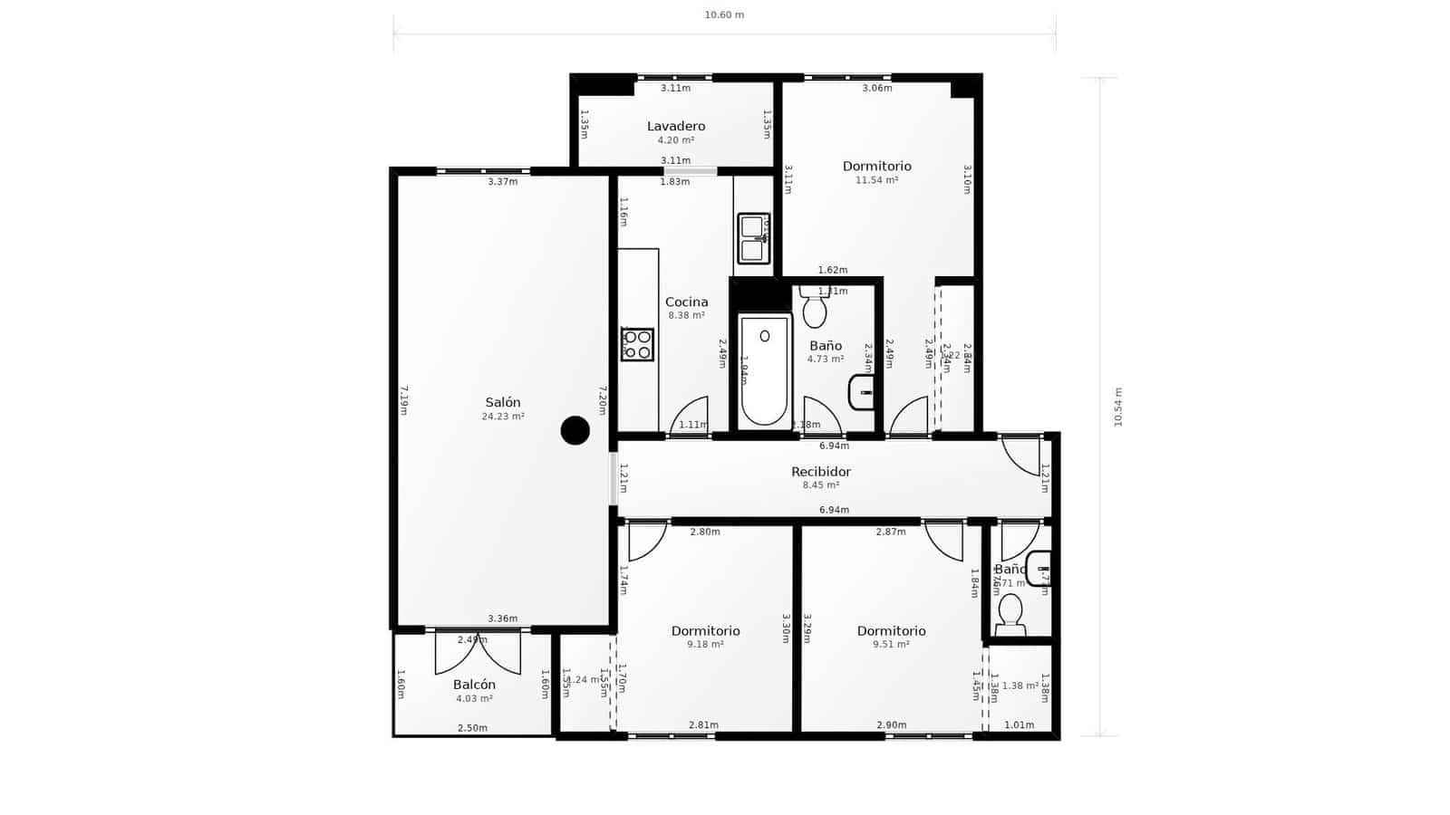 3 makuuhuone Asunto myytävänä paikassa Gandia - 119 900 € (Ref: 9472927)