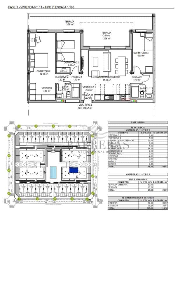 3 soveværelse Lejlighed til salg i San Miguel de Abona med swimmingpool garage - € 315.000 (Ref: 8160696)
