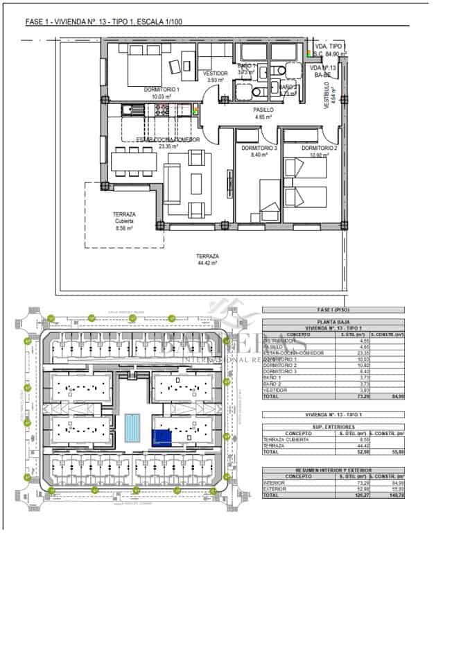 3 soveværelse Lejlighed til salg i San Miguel de Abona med swimmingpool garage - € 315.000 (Ref: 8160696)