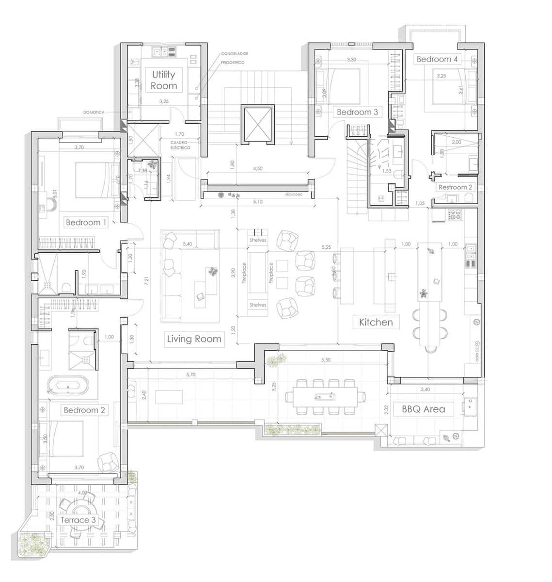 6 soveværelse Penthouse til salg i Golden Mile med swimmingpool garage - € 22.000.000 (Ref: 8529581)