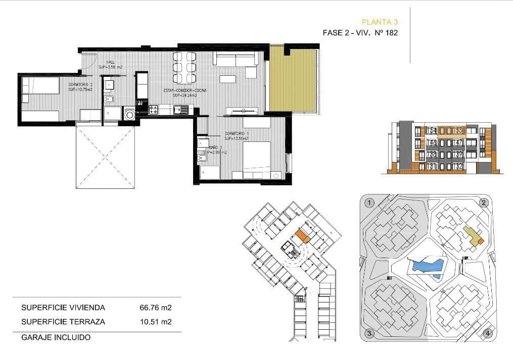 2 soverom Leilighet til salgs i Orihuela Costa med svømmebasseng garasje - € 239 900 (Ref: 5300068)