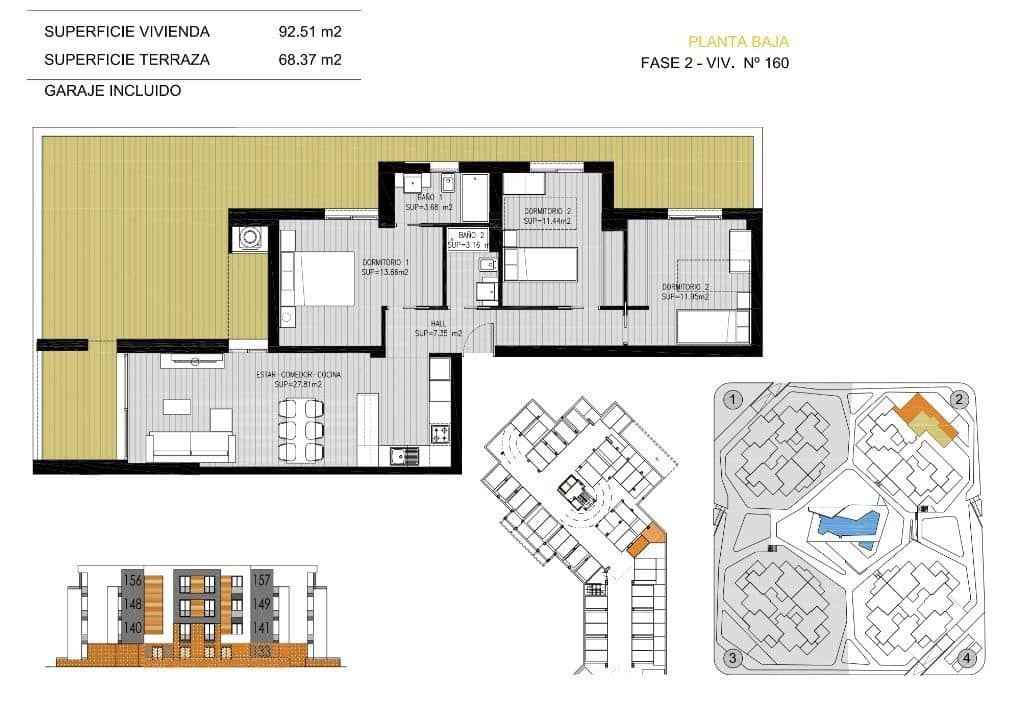 2 soverom Leilighet til salgs i Orihuela Costa med svømmebasseng garasje - € 239 900 (Ref: 5300068)