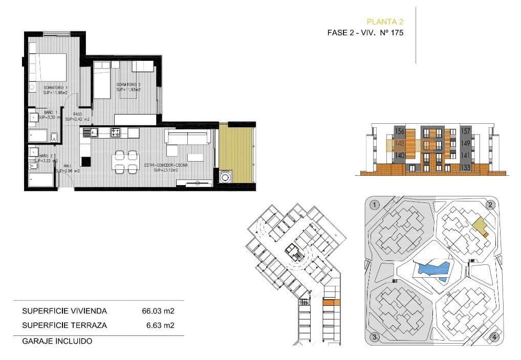 2 soverom Leilighet til salgs i Orihuela Costa med svømmebasseng garasje - € 239 900 (Ref: 5300068)