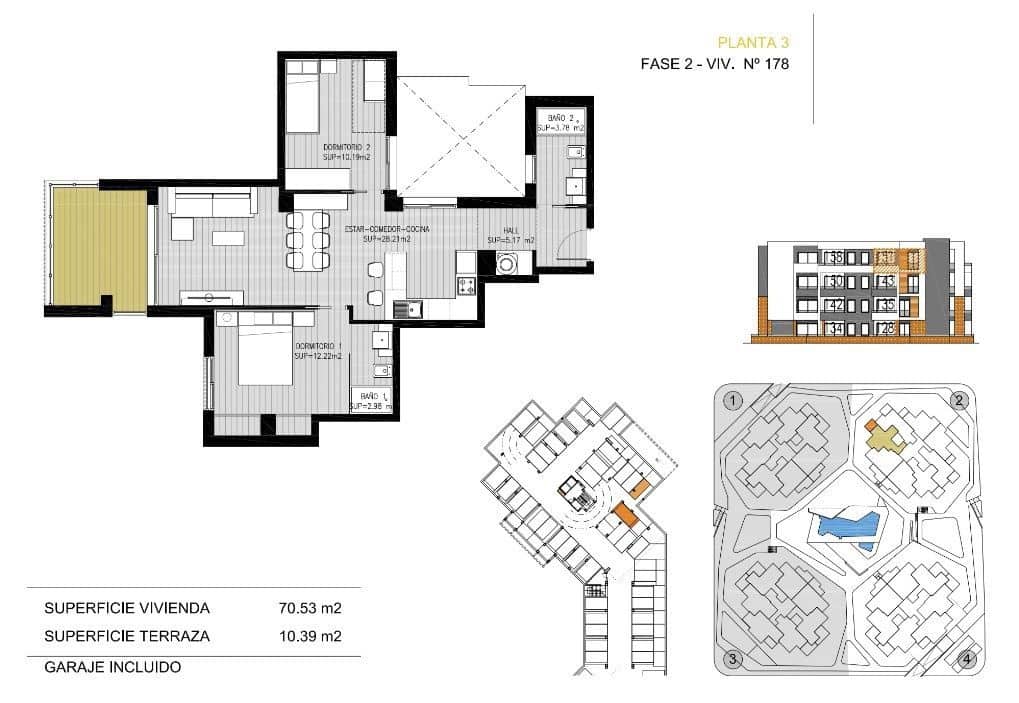 2 soverom Leilighet til salgs i Orihuela Costa med svømmebasseng garasje - € 239 900 (Ref: 5300068)