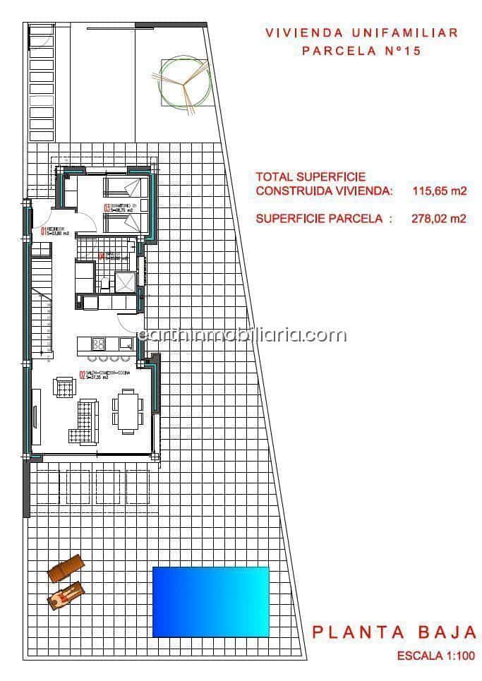 3 soverom Villa til salgs i Aguas Nuevas med svømmebasseng garasje - € 459 900 (Ref: 8945879)