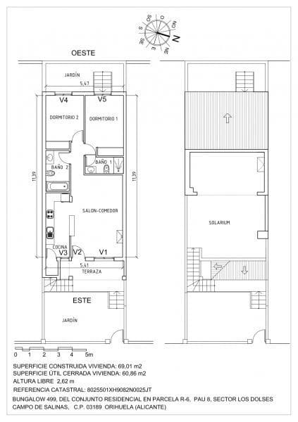 2 soveværelse Semi-Rækkehus til salg i Orihuela Costa med swimmingpool garage - € 220.000 (Ref: 9330184)