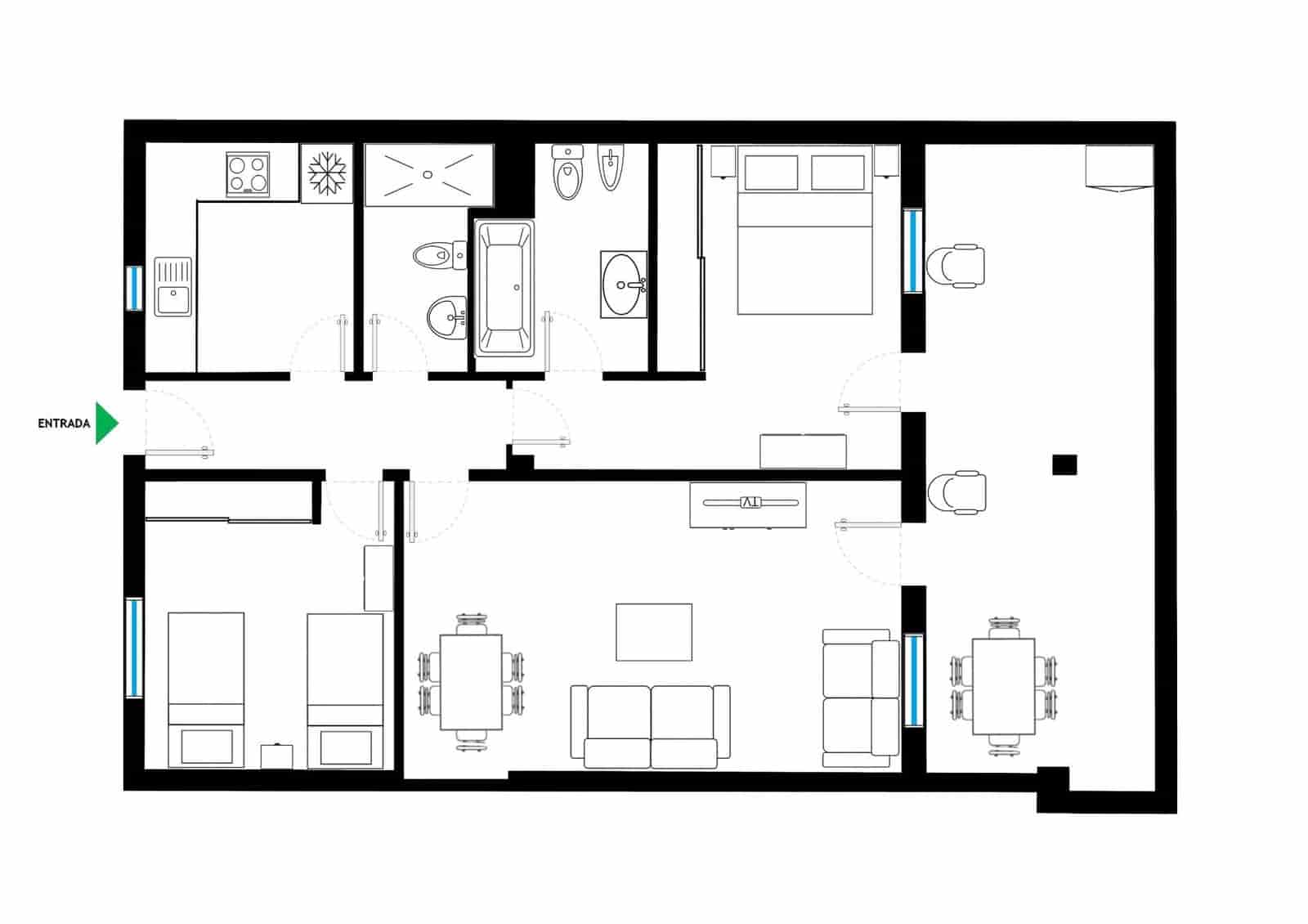 2 Zimmer Wohnung zu vermieten in Los Cristianos mit Pool - 1.800 € (Ref: 6431409)