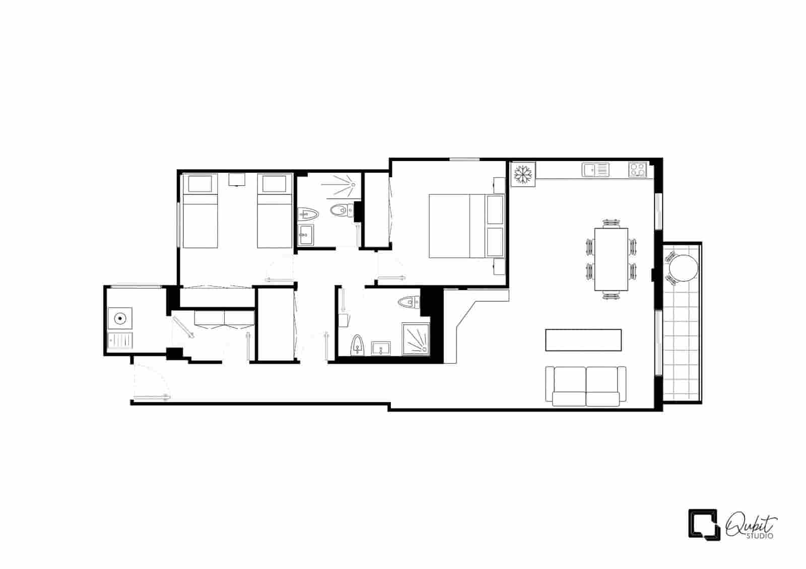 2 sypialnia Mieszkanie do wynajęcia w Los Cristianos z basenem garażem - 1 700 € (Ref: 8556528)