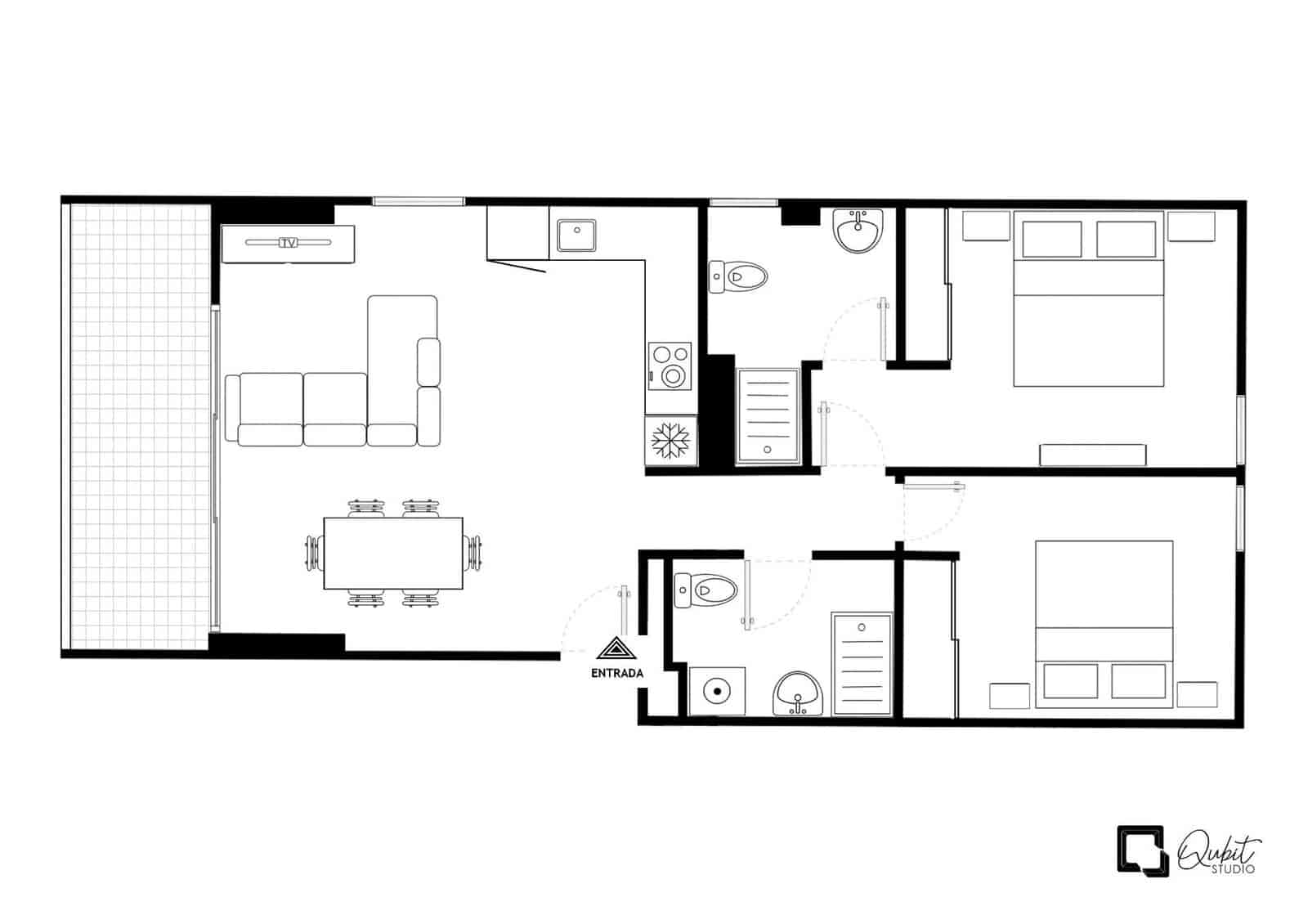 2 Zimmer Wohnung zu vermieten in Arico mit Pool Garage - 1.500 € (Ref: 9984373)