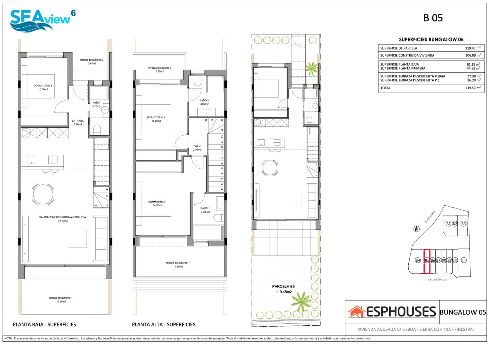 3 sovrum Semi-fristående Villa till salu i Finestrat med pool garage - 535 000 € (Ref: 9807375)