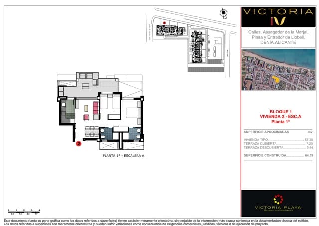 2 slaapkamer Appartement te koop in Les Bassetes - El Marjal, Dénia met zwembad garage - € 325.000 (Ref: 9859610)