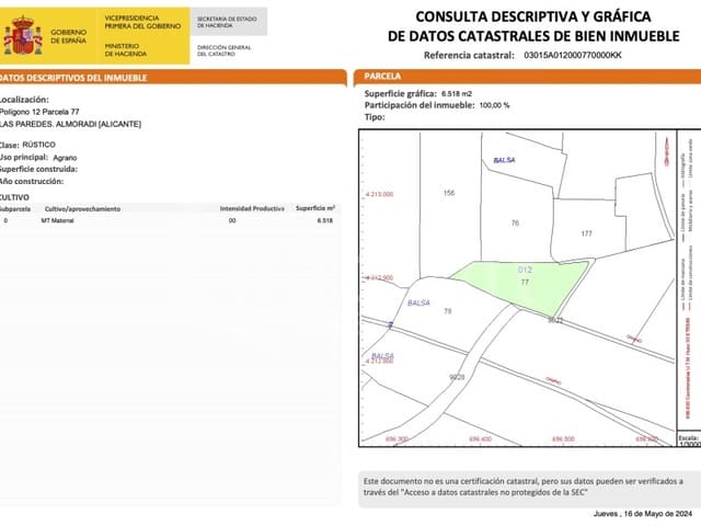 Grond te koop in Los Montesinos - € 180.000 (Ref: 8429206)