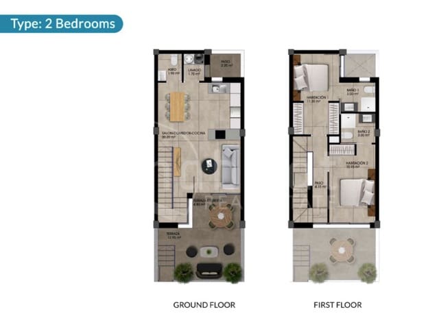 2 chambre Maison de Ville à vendre à Dolores avec piscine - 259 000 € (Ref: 8855148)