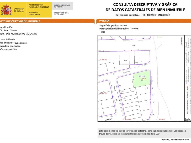 Bouwgrond te koop in Los Montesinos - € 284.000 (Ref: 8869799)