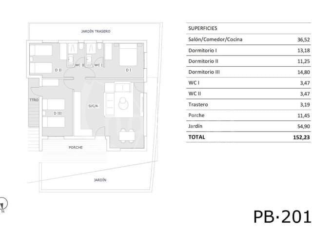 2 Zimmer Apartment zu verkaufen in San Miguel de Salinas - 199.900 € (Ref: 8979603)