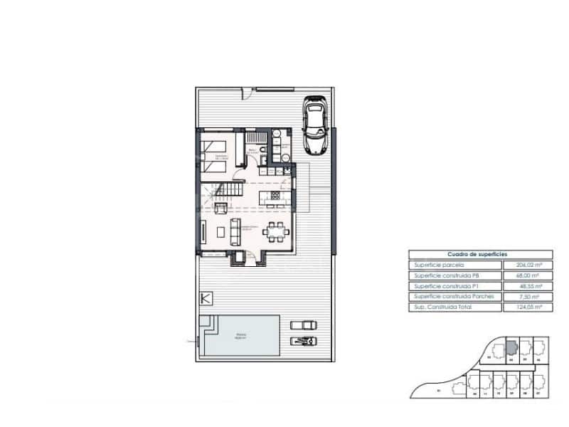 Chalet de 3 habitaciones en Los Montesinos en venta con piscina - 485.000 € (Ref: 9738384)