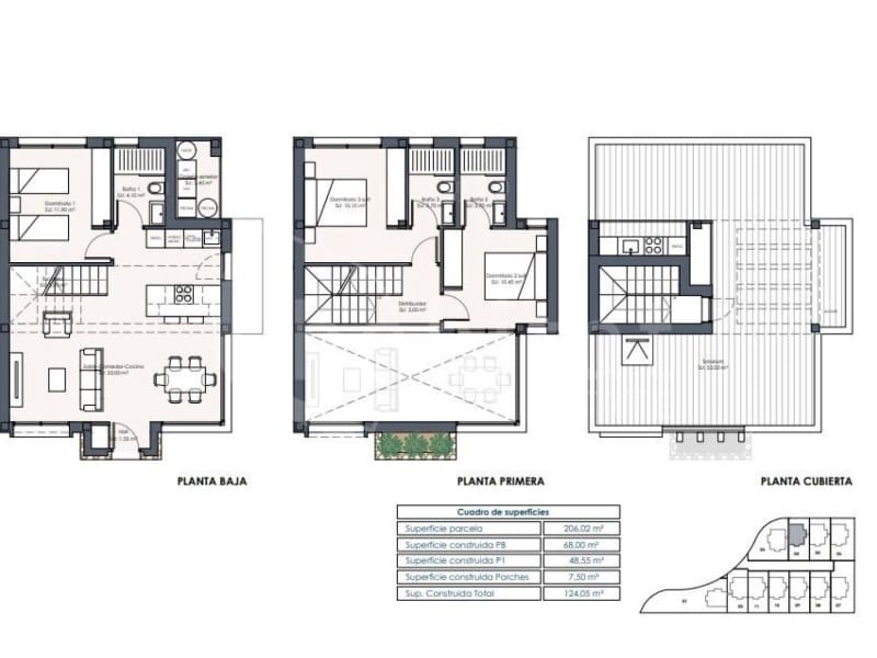 Chalet de 3 habitaciones en Los Montesinos en venta con piscina - 485.000 € (Ref: 9738384)