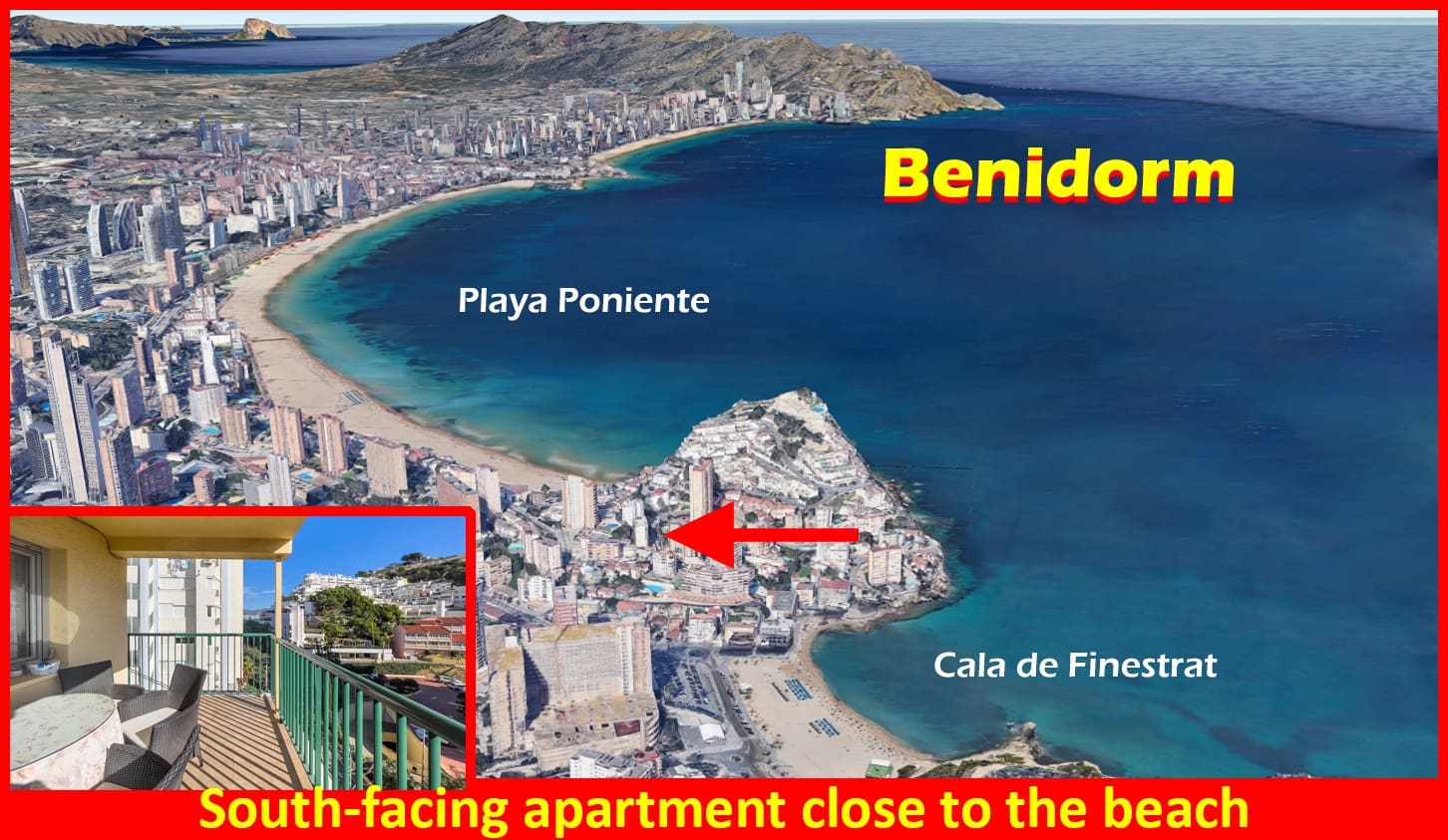 2 sovrum Lägenhet till salu i Benidorm med pool - 274 000 € (Ref: 9500928)