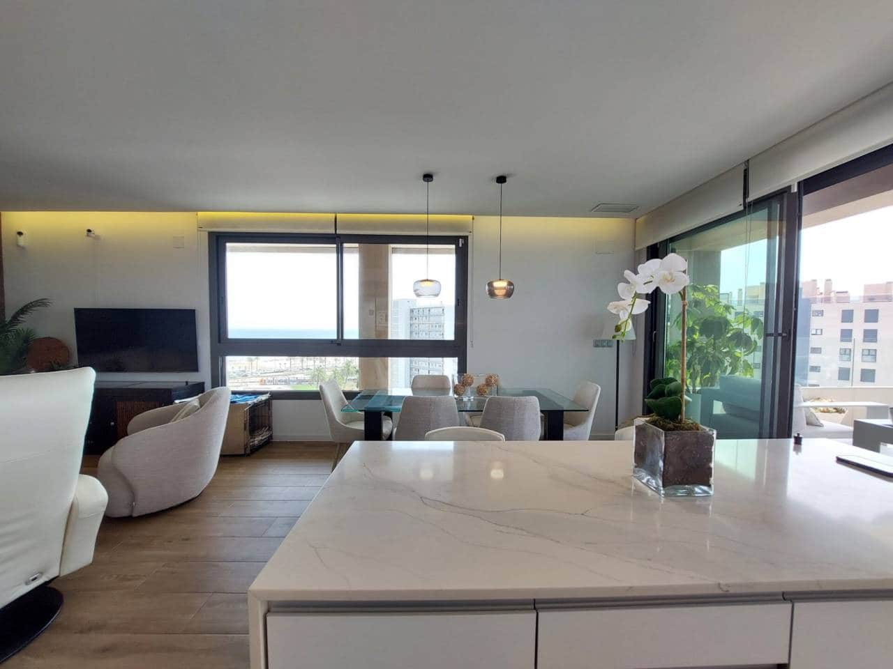 3 camera da letto Attico da affittare in Alicante citta con piscina garage - 3.500 € (Rif: 10008169)