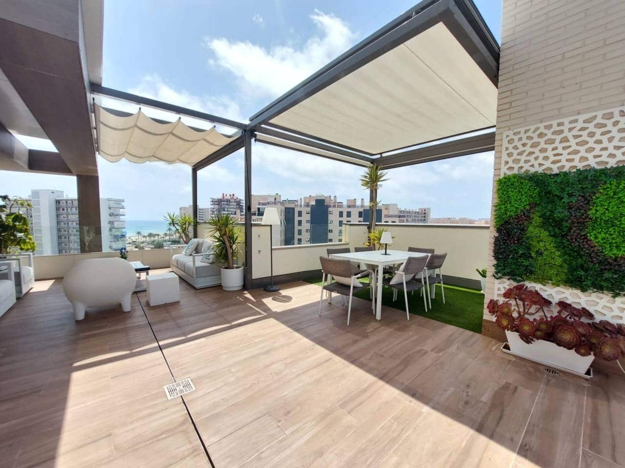 3 camera da letto Attico da affittare in Alicante citta con piscina garage - 3.500 € (Rif: 10008169)