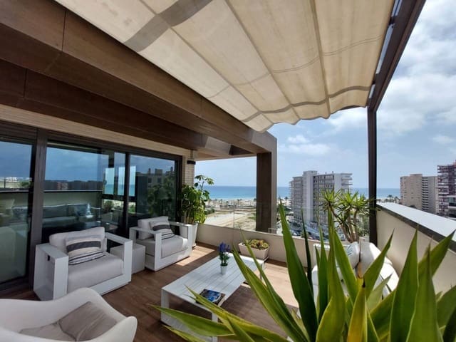 3 quarto Penthouse para arrendar em Alicante cidade com piscina garagem - 3 500 € (Ref: 10008169)