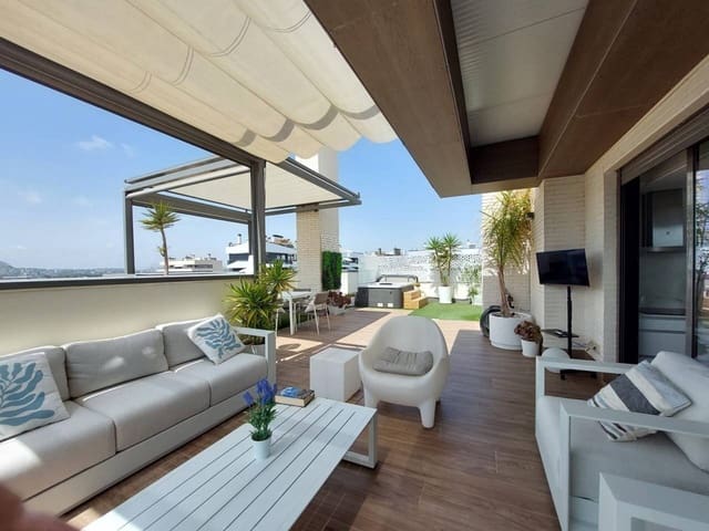 3 soverom Penthouse til leie i Alicante by med svømmebasseng garasje - € 3 500 (Ref: 10012732)