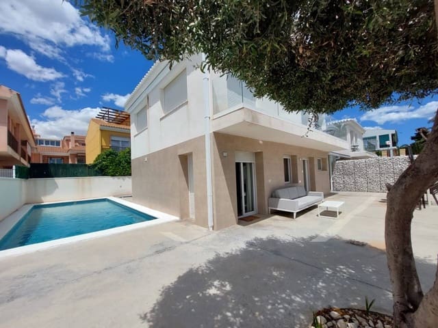 4 soveværelse Villa til leje i Cabo de las Huertas, Alicante by med swimmingpool garage - € 3.400 (Ref: 8238359)