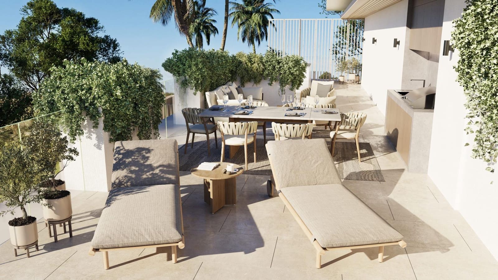 3 sovrum Lägenhet till salu i Bel-Air med pool - 2 078 000 € (Ref: 10020933)