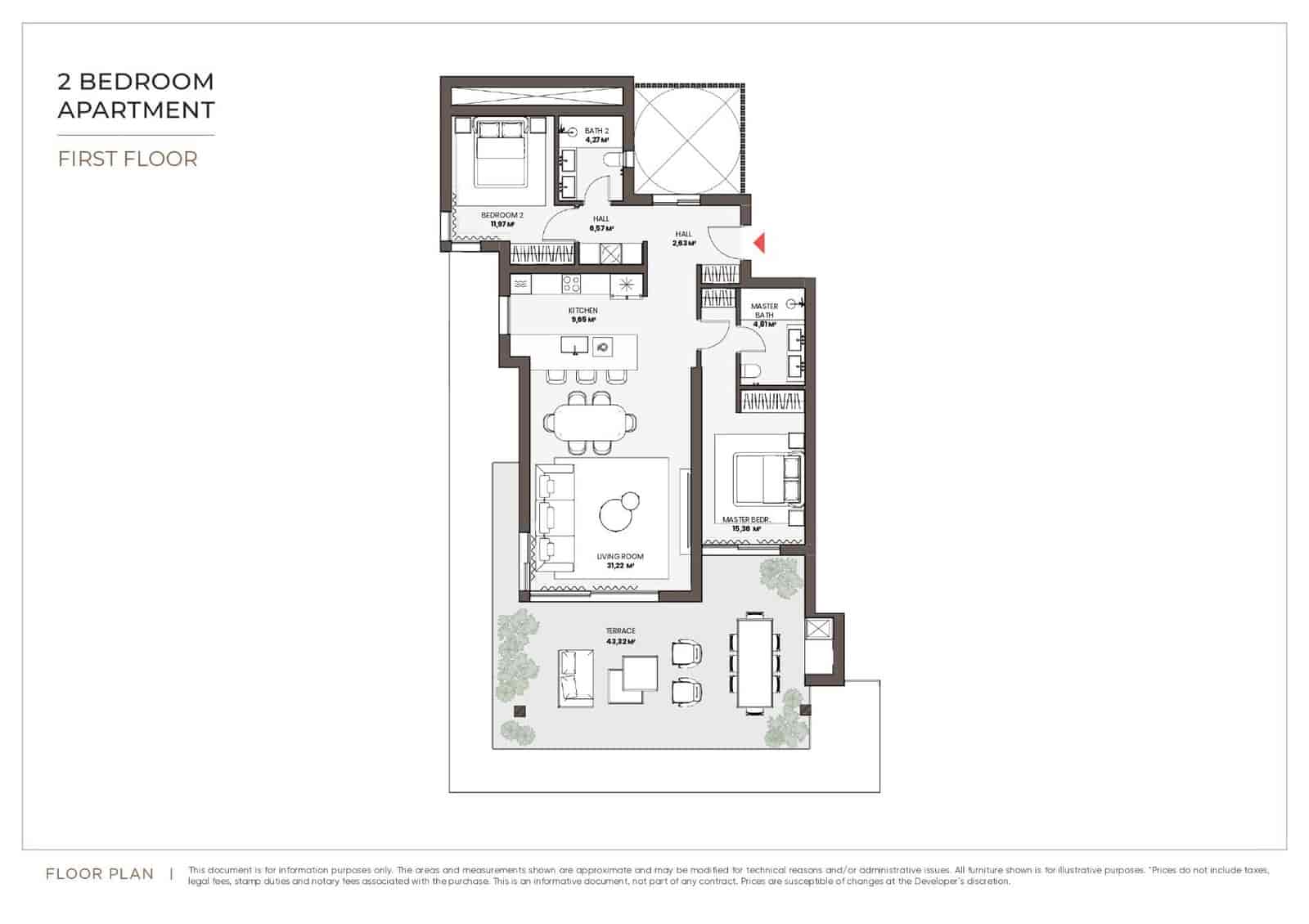 3 sovrum Lägenhet till salu i Bel-Air med pool - 2 078 000 € (Ref: 10020933)