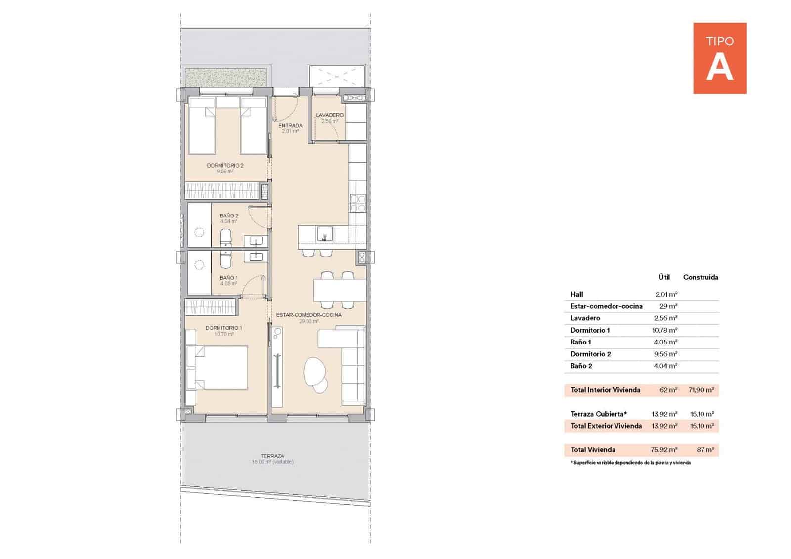 2 sovrum Lägenhet till salu i La Nucia med pool garage - 374 798 € (Ref: 10030555)