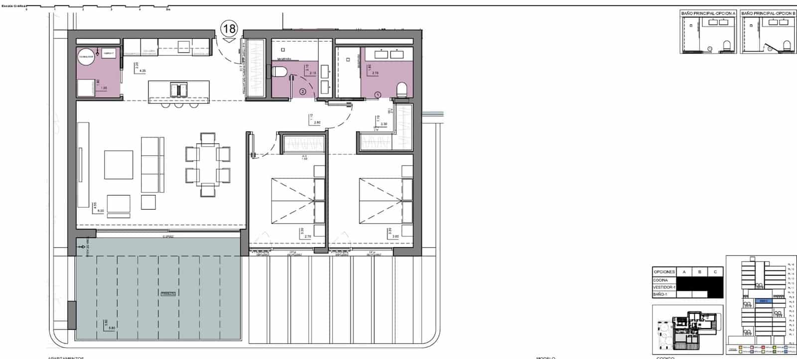 Apartamento de 2 habitaciones en Calpe / Calp en venta con piscina - 668.400 € (Ref: 10032058)